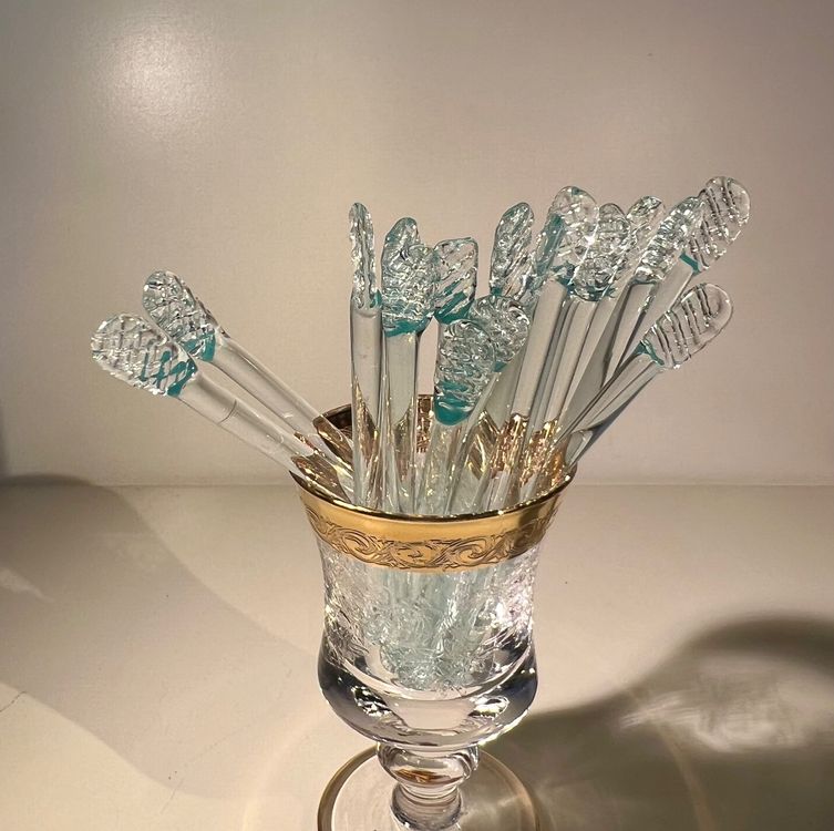 Set De 4 Agitateurs à Cocktail Leonardo Poesia, Verre Sodocalcique, 20 Cm