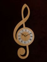 Violinschlüssel Wanduhr