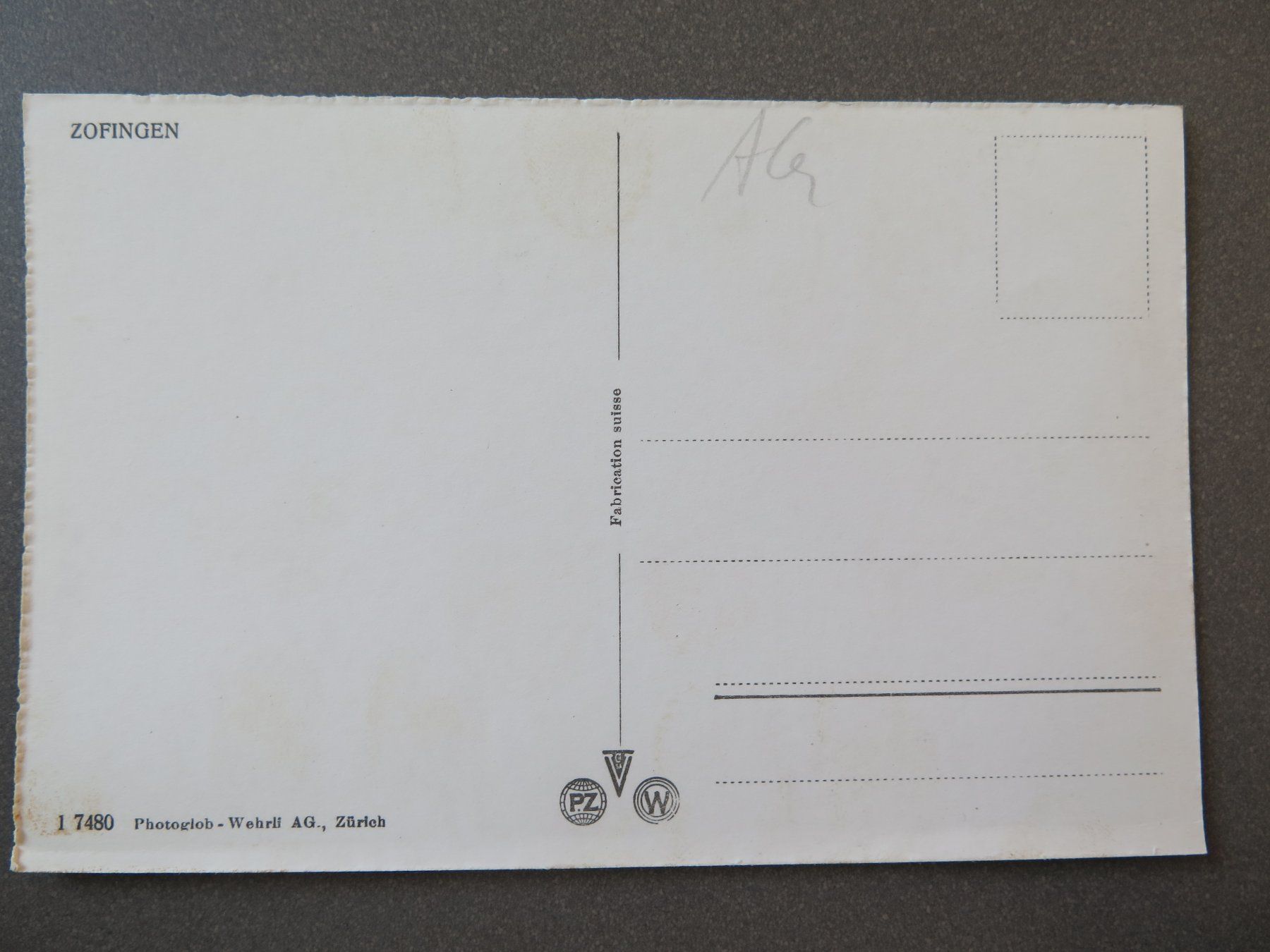 Cartoline postali: ZOFINGEN - TEIL DES ORTES – Usato da Wittenbach venduto da lipasal 1
