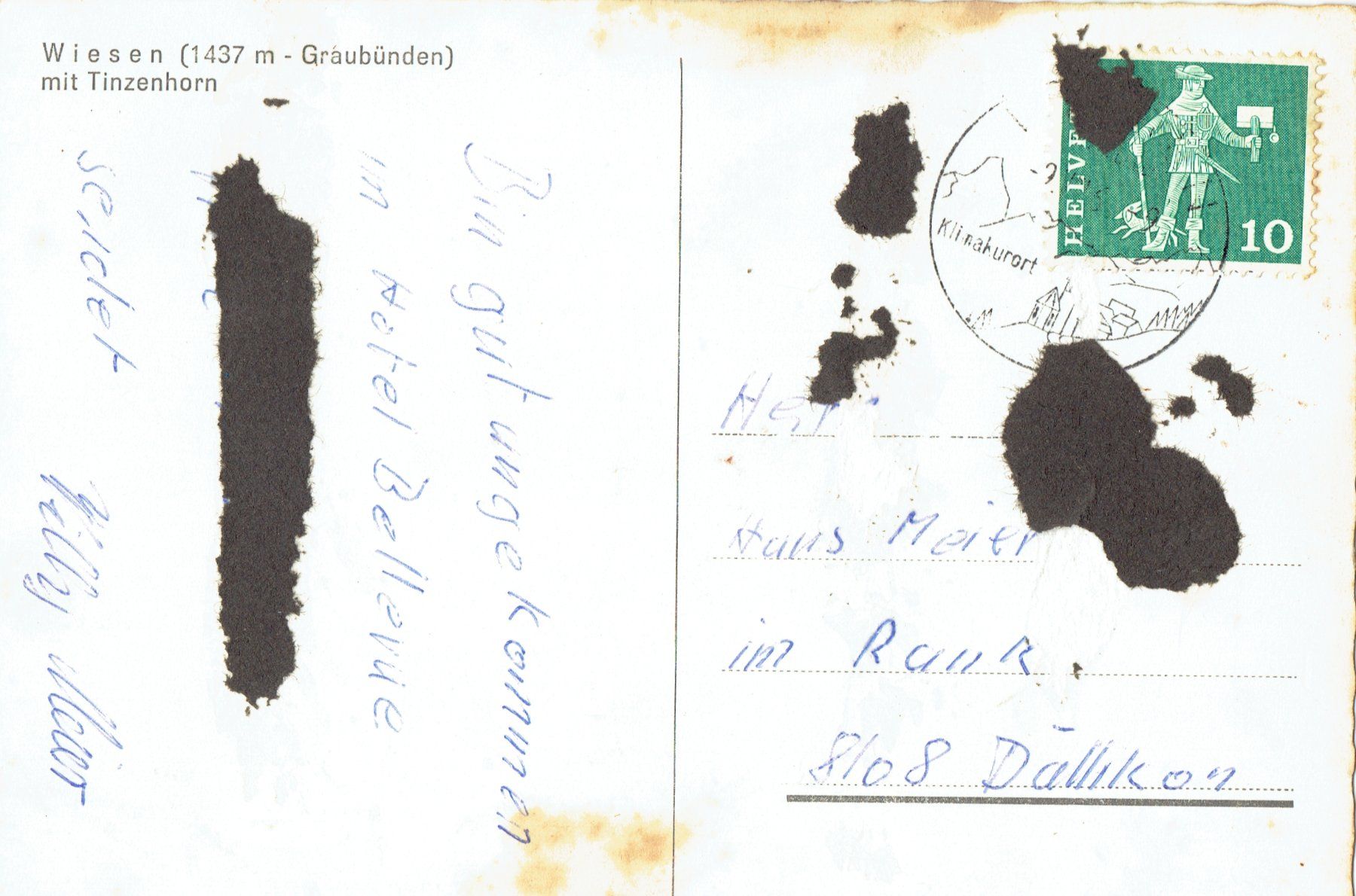 Cartes postales: Wiesen GR, um 1960 – D'occasion à Otelfingen par Schmitte9 1