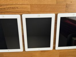 4x Apple iPad Konvolut (3x iPad 2, 1x iPad 3) + Zubehör