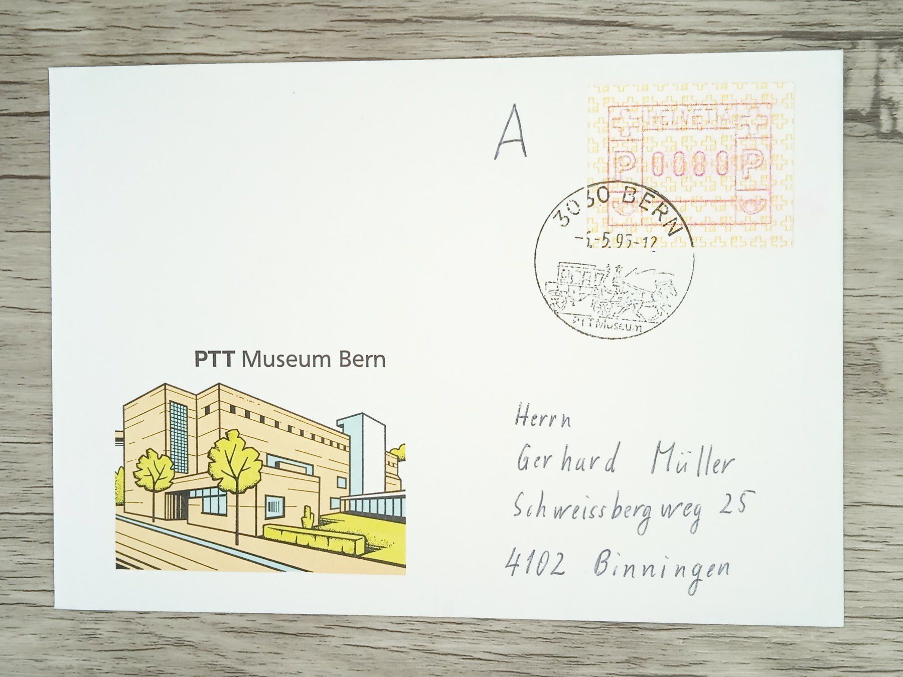 Tutti i francobolli: TR17 Enveloppe + Timbre Suisse 1995 – Usato da Cousset venduto da Patrick_Collections
