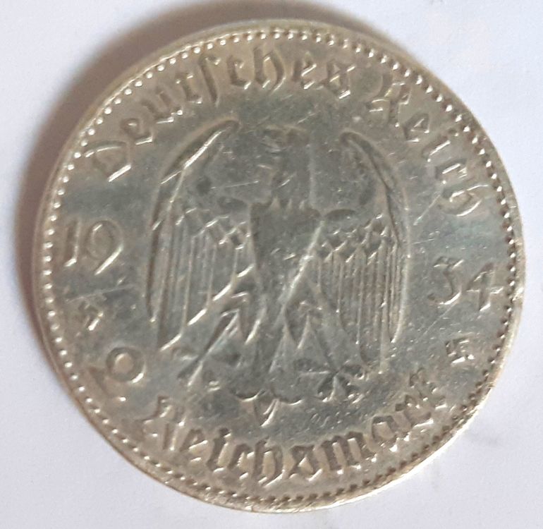 FKaiYin Geschnitzte Deutsche Reichsmark-Münze – Alte Gedenkmünze Mit 925er Silber-Überzug, In Sammeltasche, Perfekt Als Geschenk Für Sammler