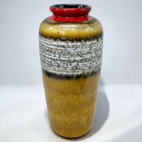Vase fat lava céramique Allemagne de l'Ouest 60/70s
