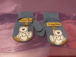 Baby Fäustlinge / Handschuhe, Winter, Teddy Bär Motiv!
