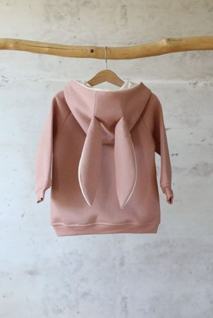 Kapuzensweatshirt Hase Gr. 122 - 128