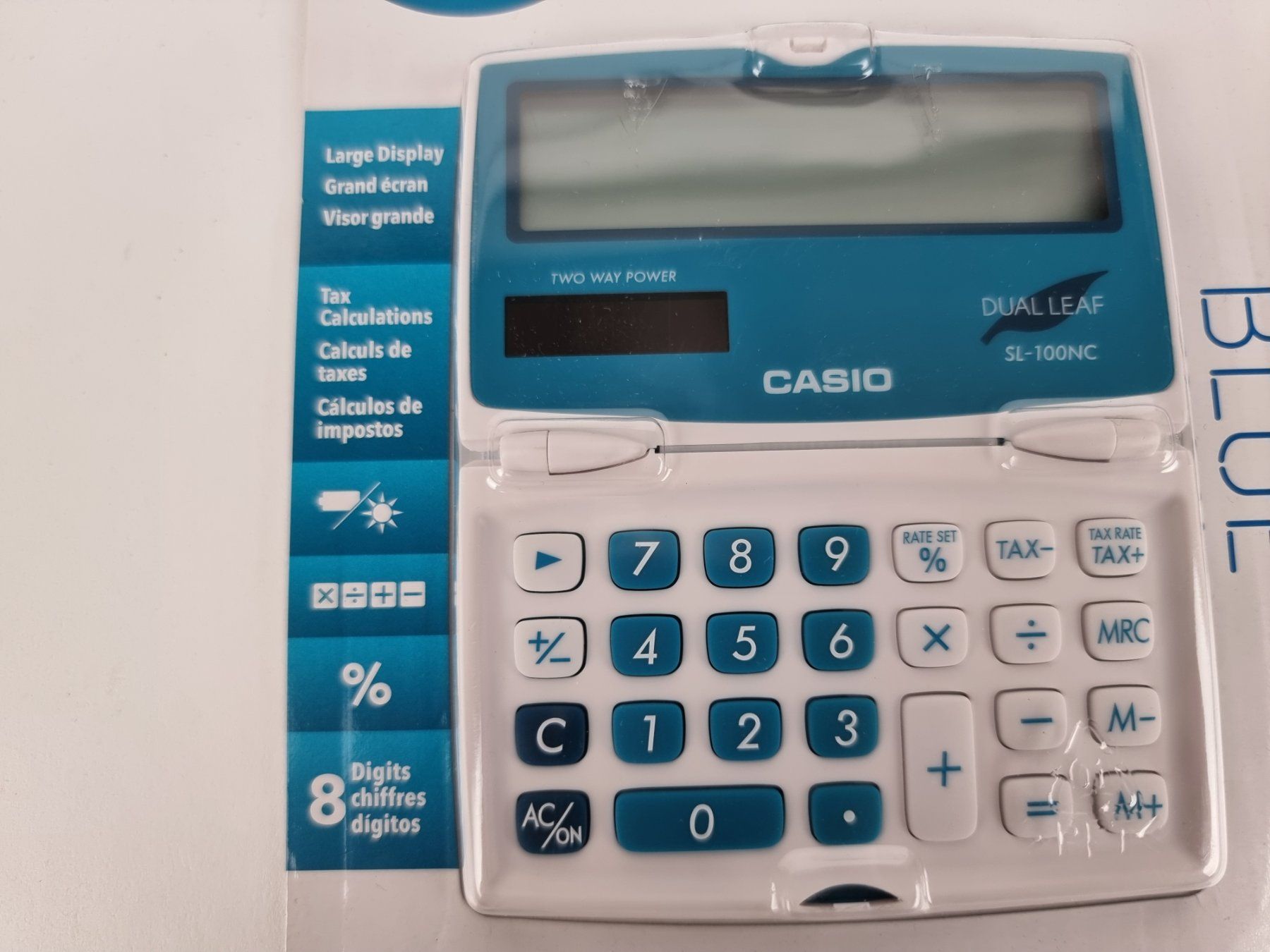 Casio Calculatrices: Casio Taschenrechner in Blau – D'occasion à Urtenen-Schönbühl par Restwert_Schoenbuehl 3