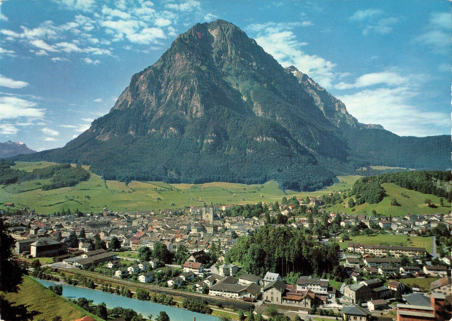 Cartoline postali: Originale Vintage Ansichtskarte Glarus mit Vorderglärnisch – Nuovo (secondo la descrizione) da Zürich venduto da axolottchen
