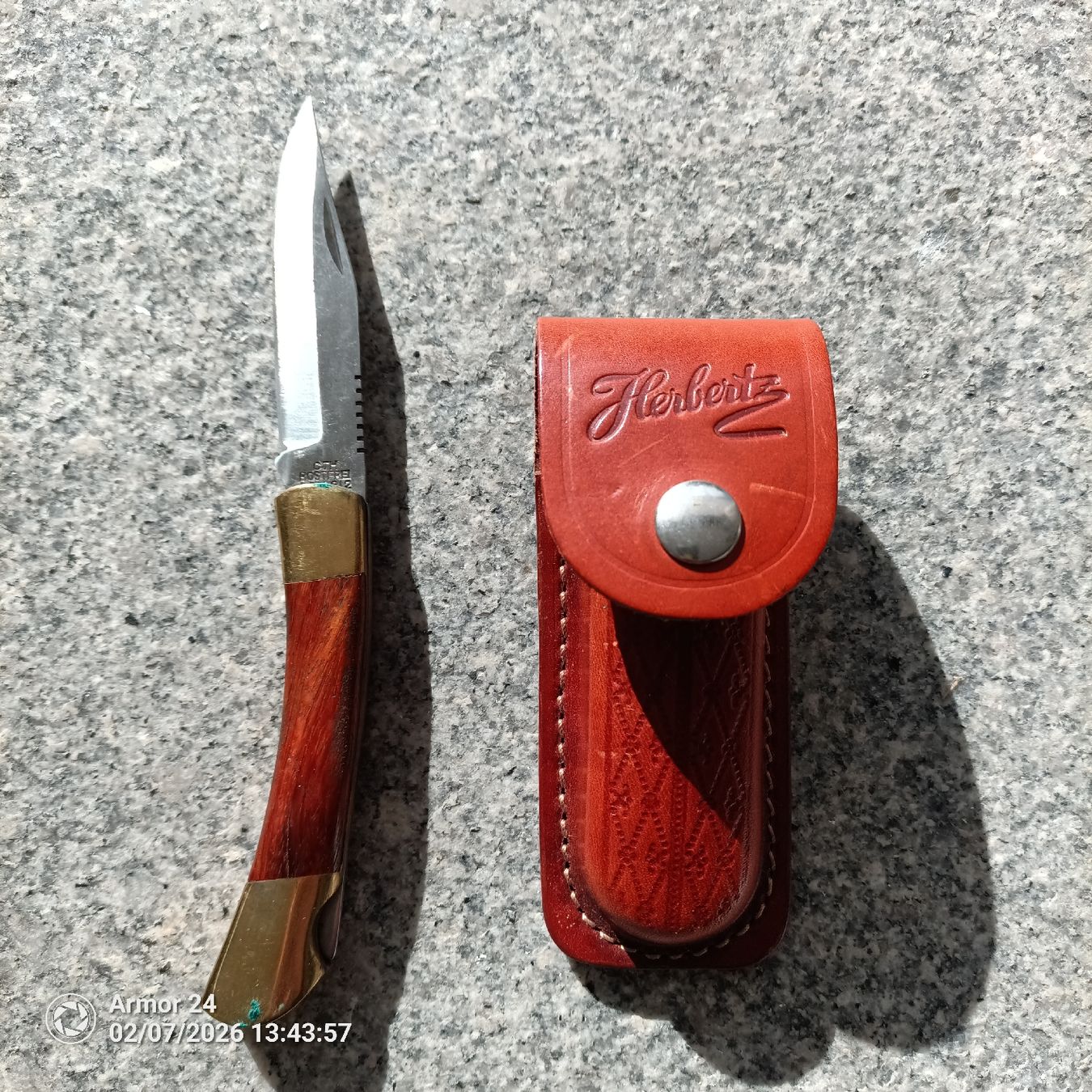 Taschenmesser: Sackmesser alt mit Lederetui – Gebraucht aus Emmen von Mocck 1