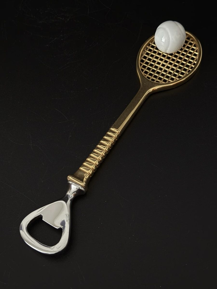 Apribottiglie & Tappi per chiusura: Wunderschöner, edler Flaschenöffner Tennisschläger – Usato da Luzern venduto da downtonabbey