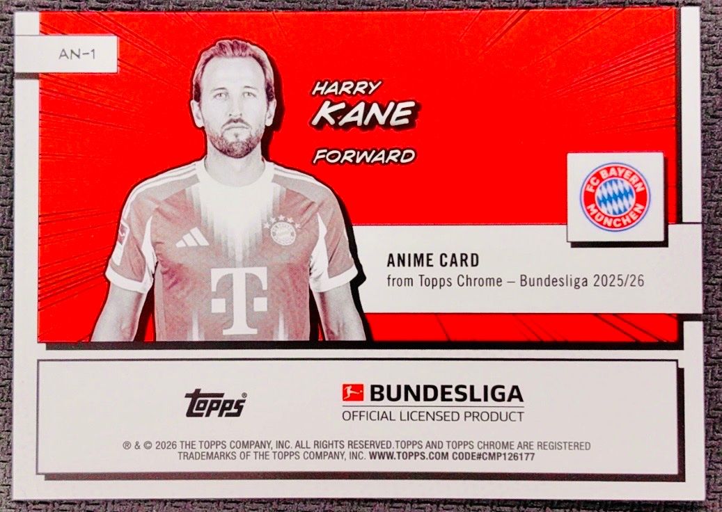 Topps Cartes à collectionner: Harry Kane - Anime Refractor - #AN-1 Topps Chrome - Case Hit – D'occasion à Bern par Schuminho89 1