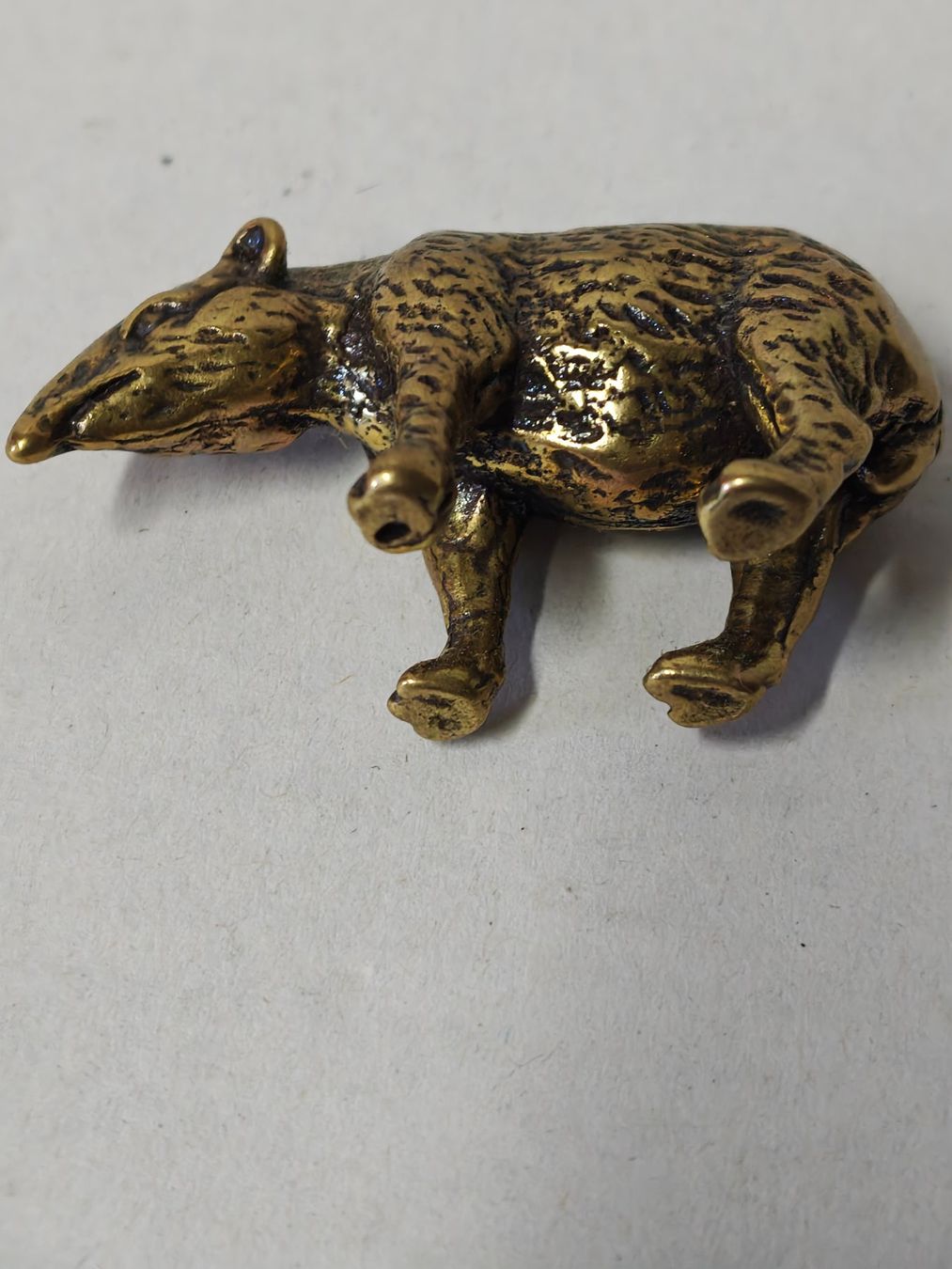 Figuren: Tapir Figur aus Messing k – Gebraucht aus Uerkheim von Justi.y 4