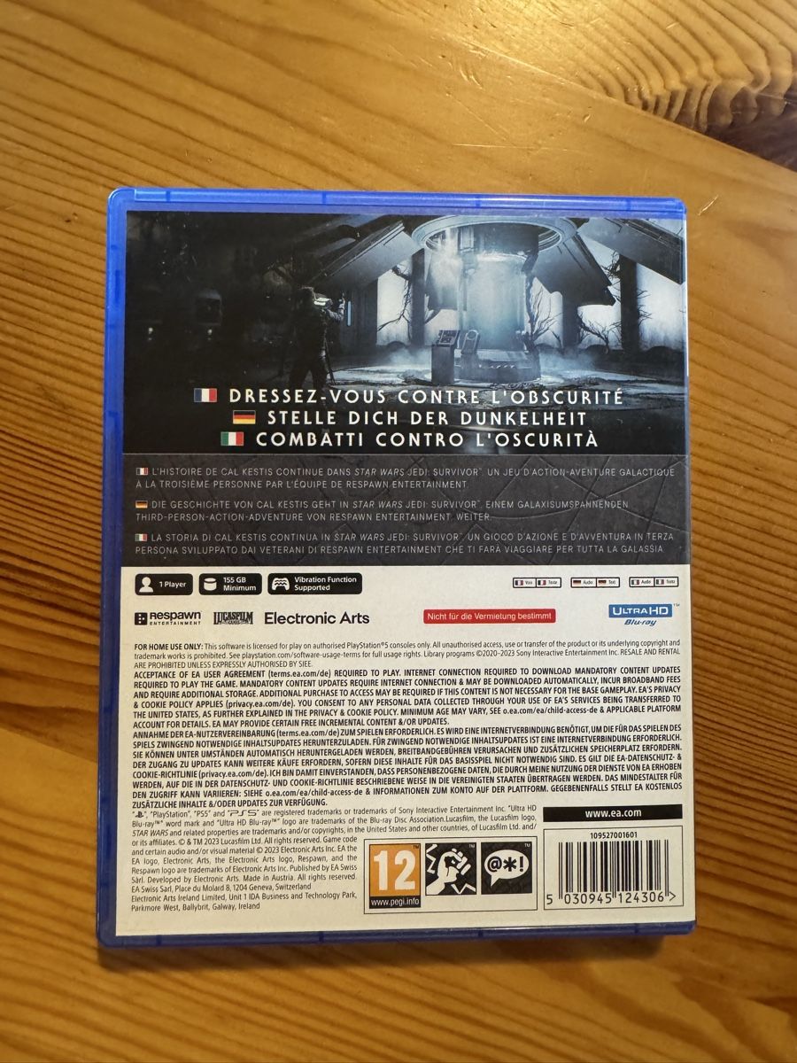 Sony Giochi: Star Wars Jedi Survivor, PS5 – Usato da Schwerzenbach venduto da nik_bcj2 1