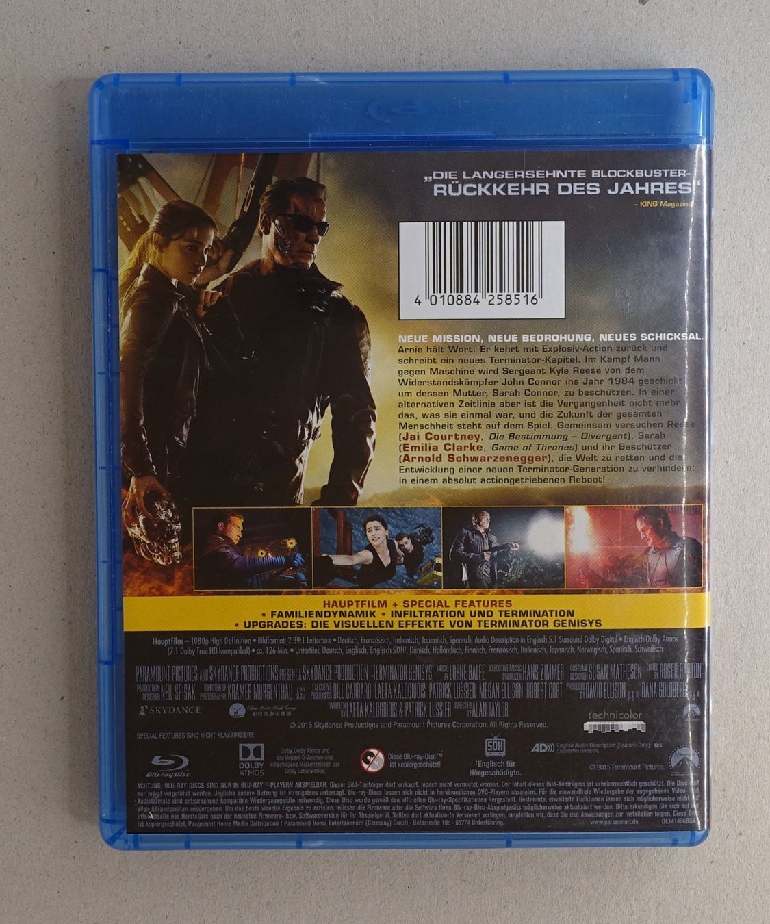 Tutti i DVDs: Terminator: Genisys - Blu-ray mit Arnold Schwarzenegger – Usato da Sessa venduto da fraenklishop 1