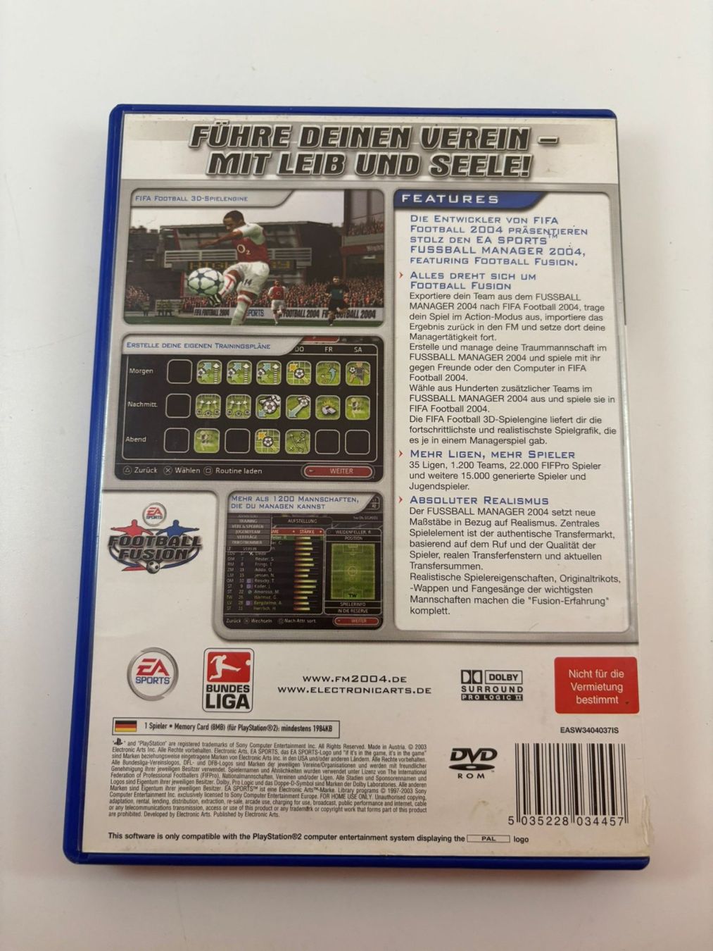 Giochi: Fussball Manager 2004 (PS2) – Usato da Herisau venduto da Seyashop1 2