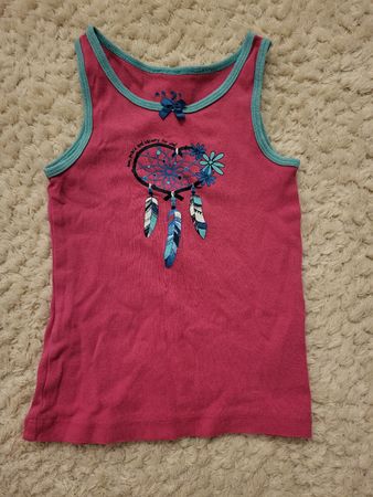 Sommerliches Top mit Traumfänger, Grösse 86/92 Pink!