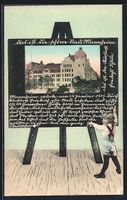 Schultafel-AK Mannheim, Kurfürst Friedr