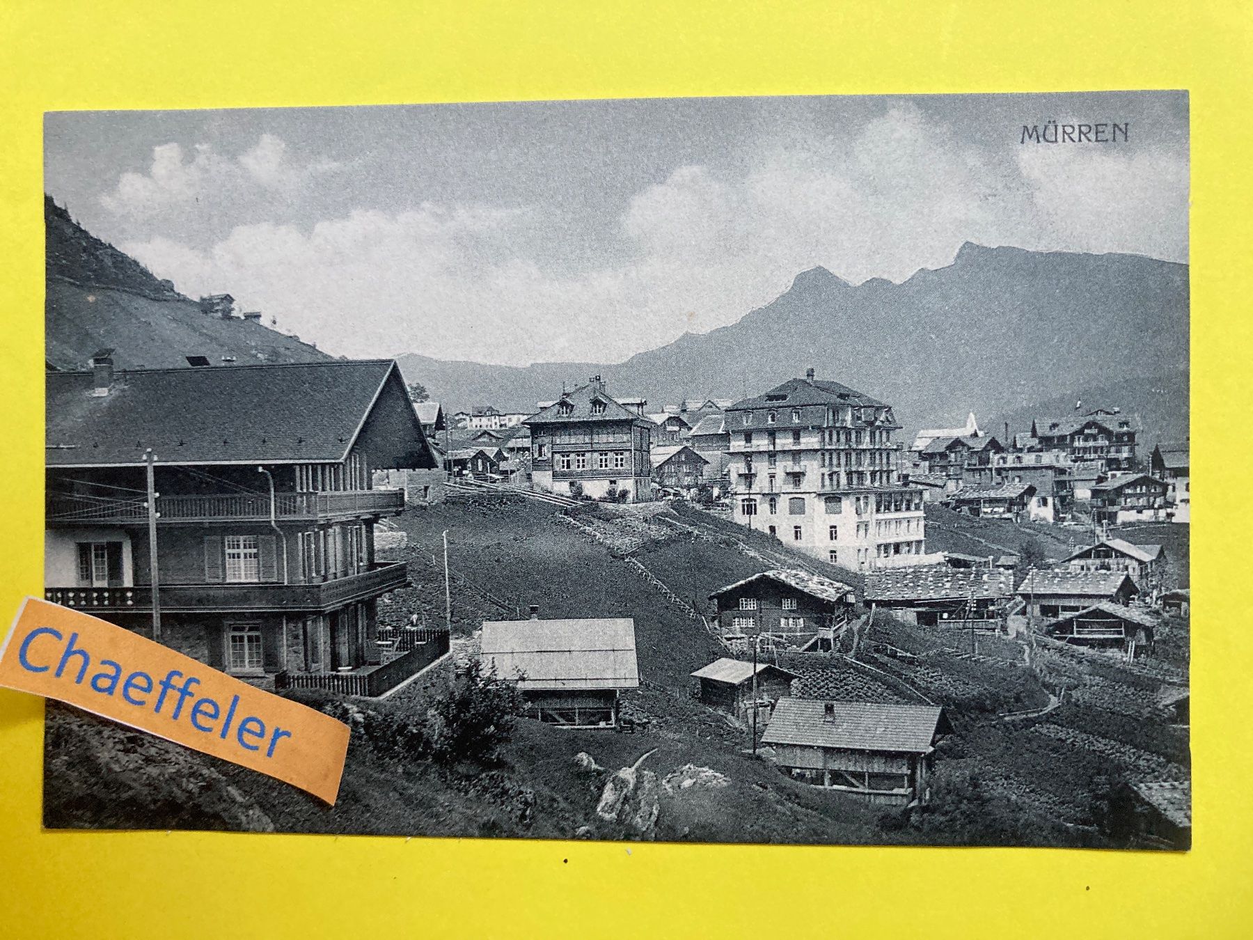 Cartoline postali: Mürren – Usato da Zürich venduto da Chaeffeler
