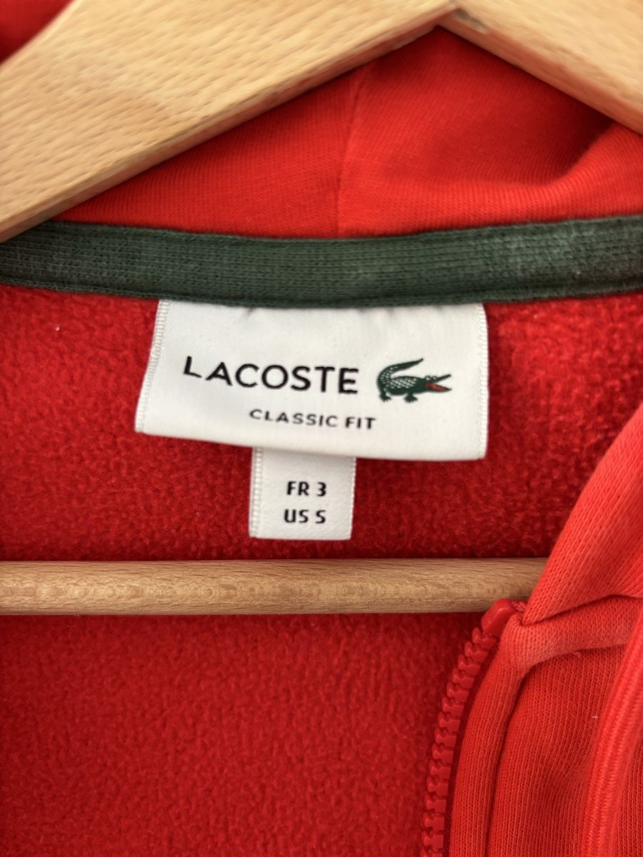 Lacoste Giacche: Lacoste rouge Veste molletonnée zippée, taille S comme neuf – Usato da Sion venduto da tchana77 3