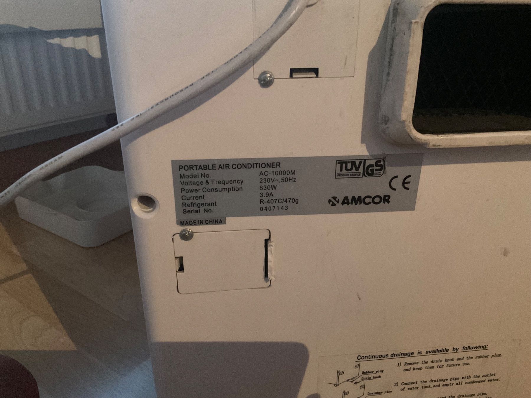 Climatiseurs: Klimagerät Amcor 10000M – D'occasion à Galgenen par Fx122 1