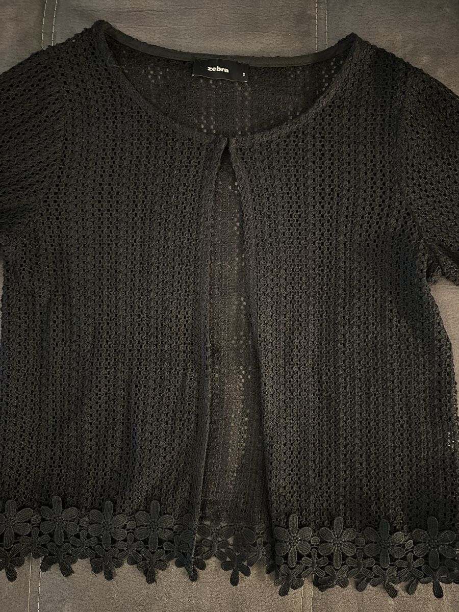 Giacche: Schwarze Spitzen-Strickjacke Gr. S – Usato da Siebnen venduto da luana_cataleya 2