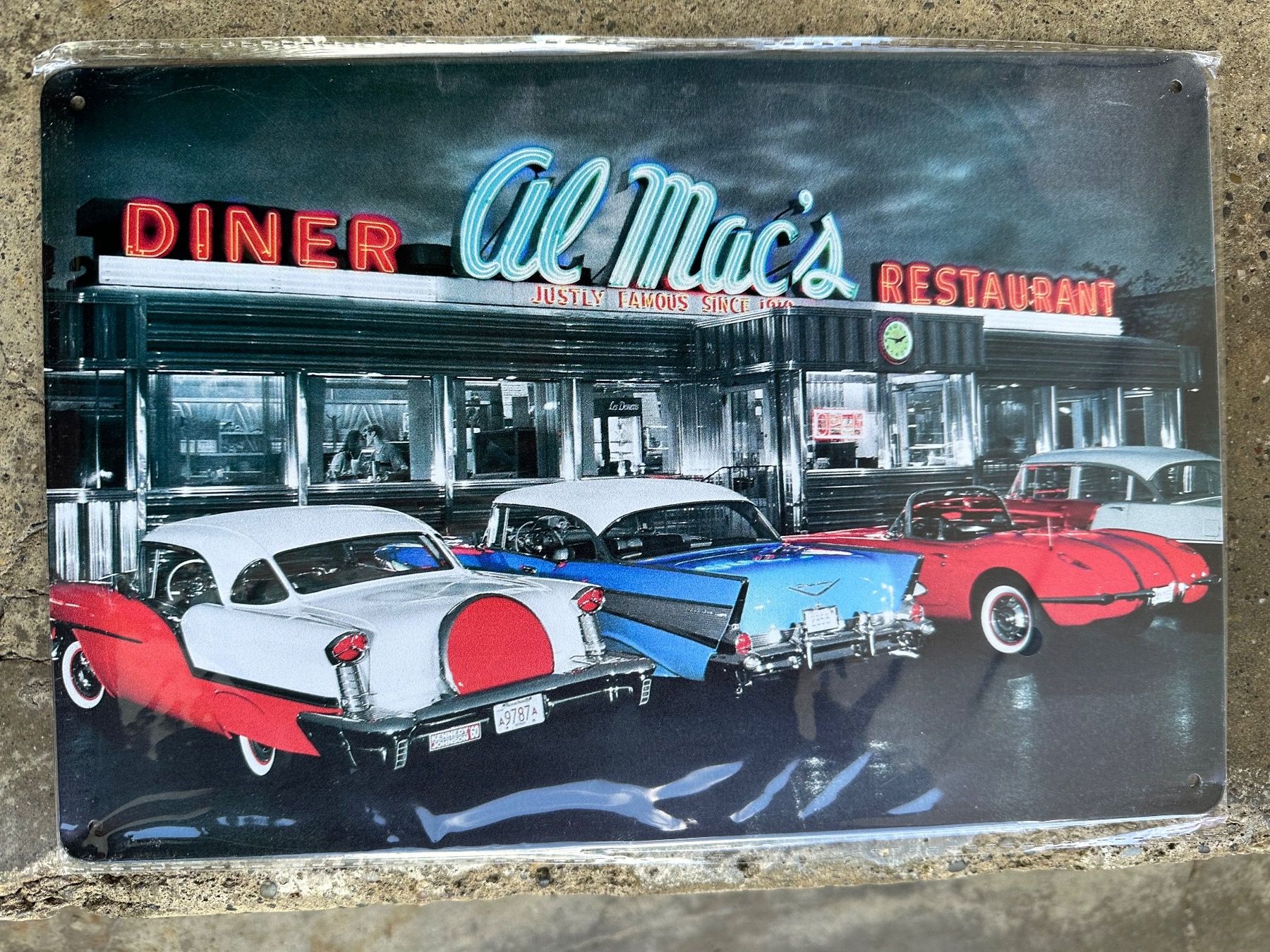 Insegne: Diner Chevrolet bel air corvette c1 Oldtimer classic – Nuovo (secondo la descrizione) da Reinach AG venduto da rares75