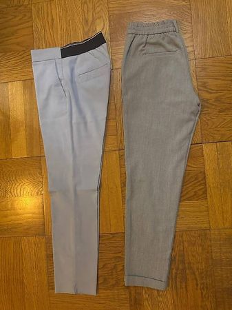 Lot de 2 pantalons de costume - Bleu clair et gris