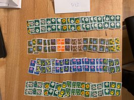 100Fr Pro Juventute Viererblock Sammlung ungestempelt Lot