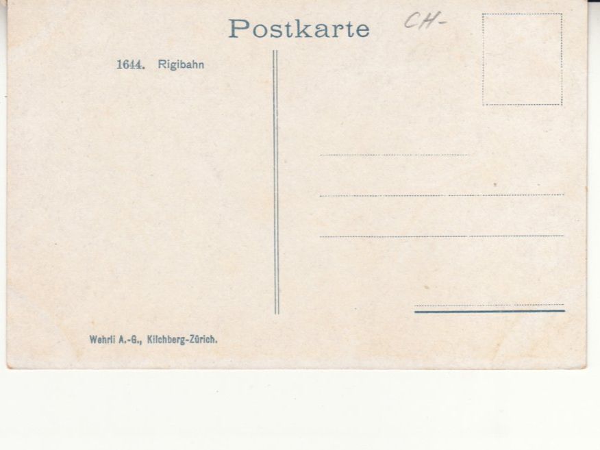 Cartoline postali: Rigi Bahn ca. 1910 – Usato da Bürglen TG venduto da StampGraf 1
