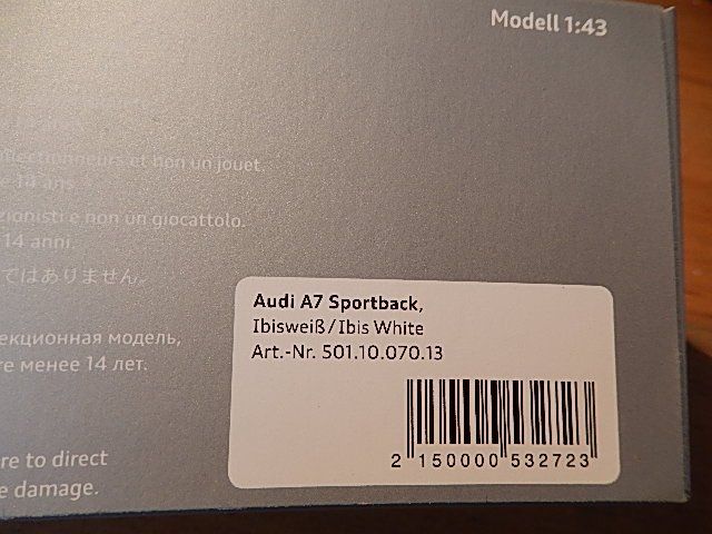 Audi Modellini d'auto: Automodell AUDI A7 Sportback – Nuovo e nell'imballaggio originale da Aesch venduto da alaine6262 5