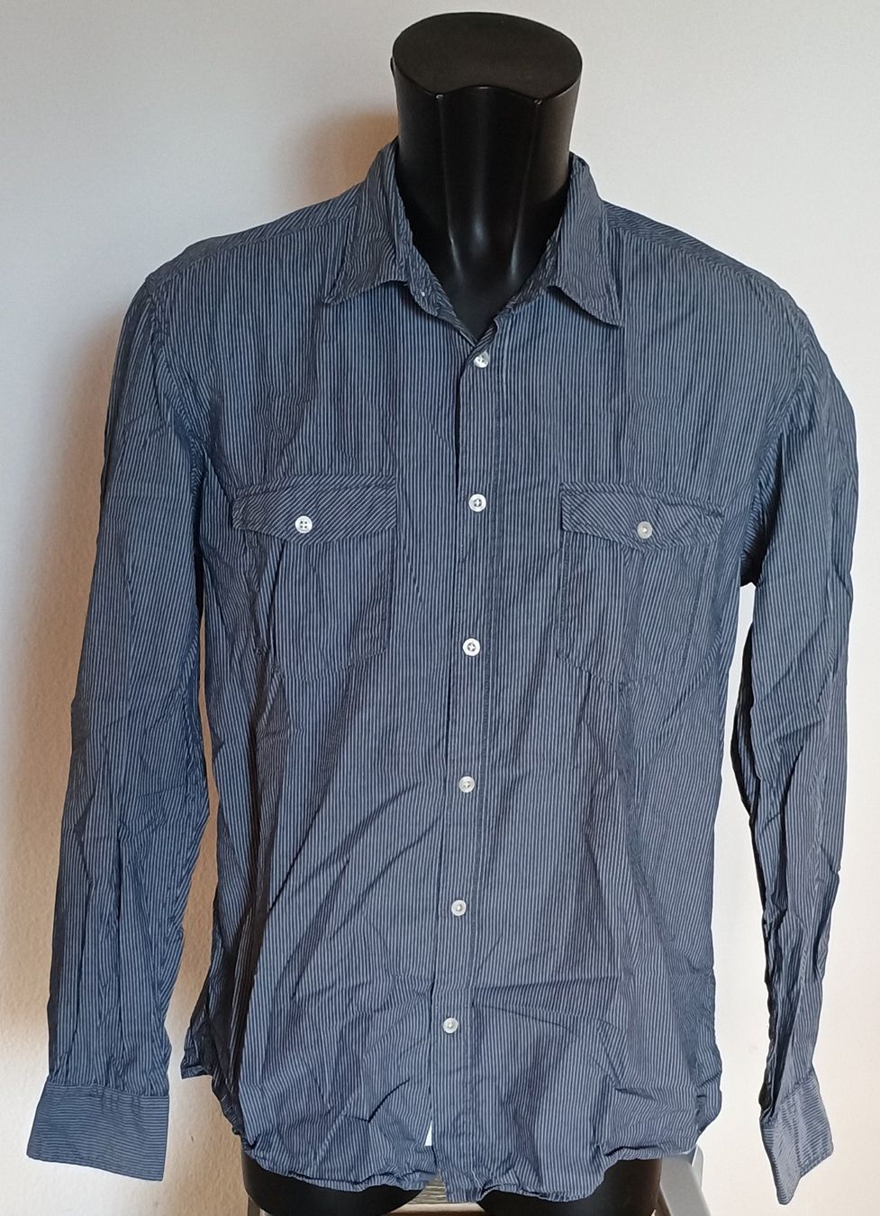 H&M Camicie: Hemd grau gestreift Gr. XL – Nuovo (secondo la descrizione) da Rothrist venduto da GIWALD