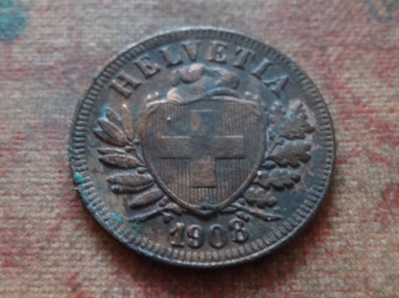 Tutti le monete: 2 Rp. 1908  (F) – Usato da Romanel-sur-Lausanne venduto da Swift13