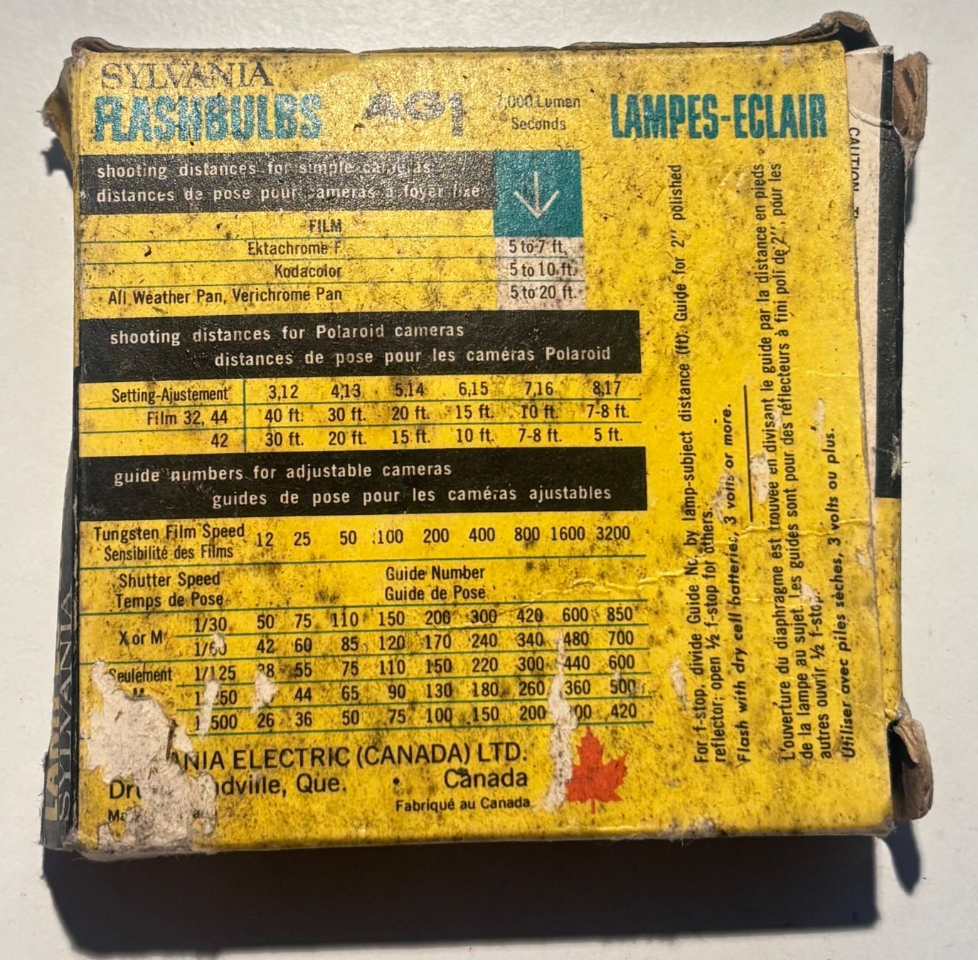 Flash: Sylvania Flashbulbs Blue Dot AG1 – Usato da Neuchâtel venduto da gefdeneuch 1