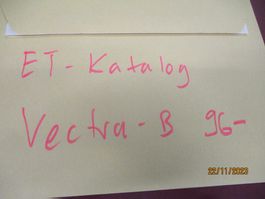 EPC ERSATZTEIL KATALOG OPEL VECTRA B 1996-