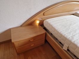 Schlafzimmermöbel Eiche Massiv Kleiderschrank Kommode Spi...