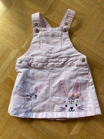 Jeans Rock mit Hase Gr. 74