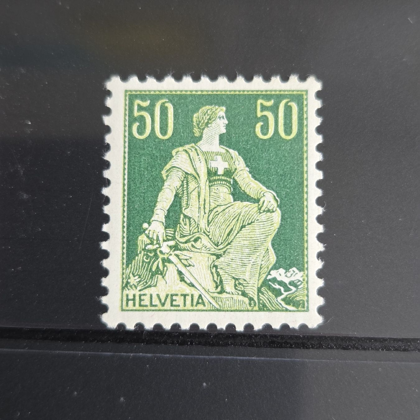 Tous les timbres: Schweizer Briefmarken Helvetia-Satz, 7 Werte Postfrisch – D'occasion à Stans par Ducati16 5