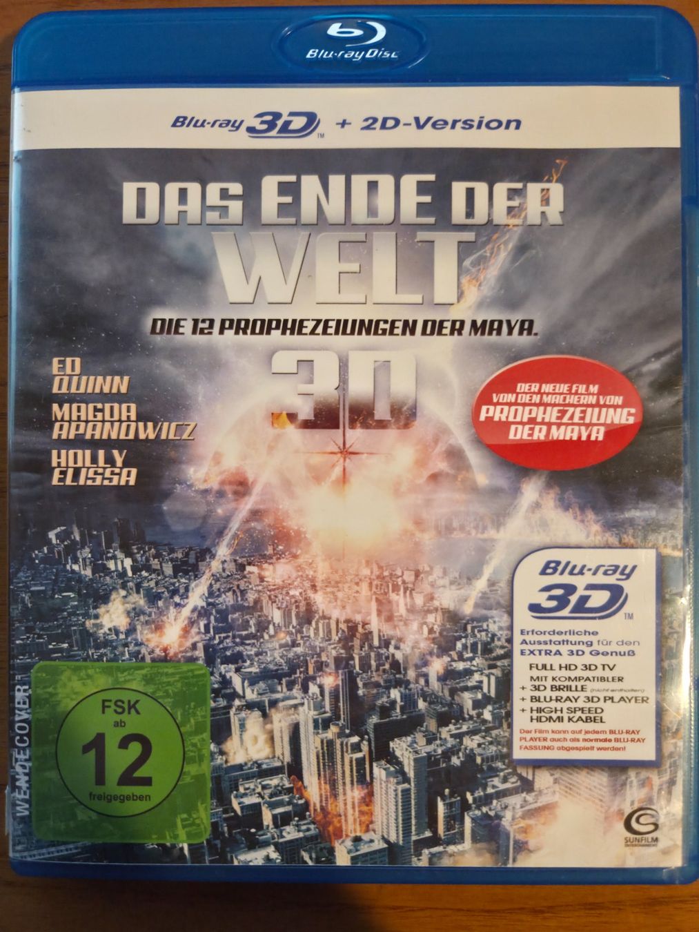 Alle DVDs: Das Ende der Welt 3D (Blu-ray) + 2D-Version | Katastrophen – Gebraucht aus Aldesago von lusuardi