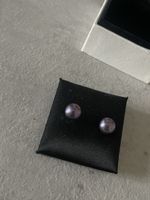 Boucle d’oreille Perles violettes  