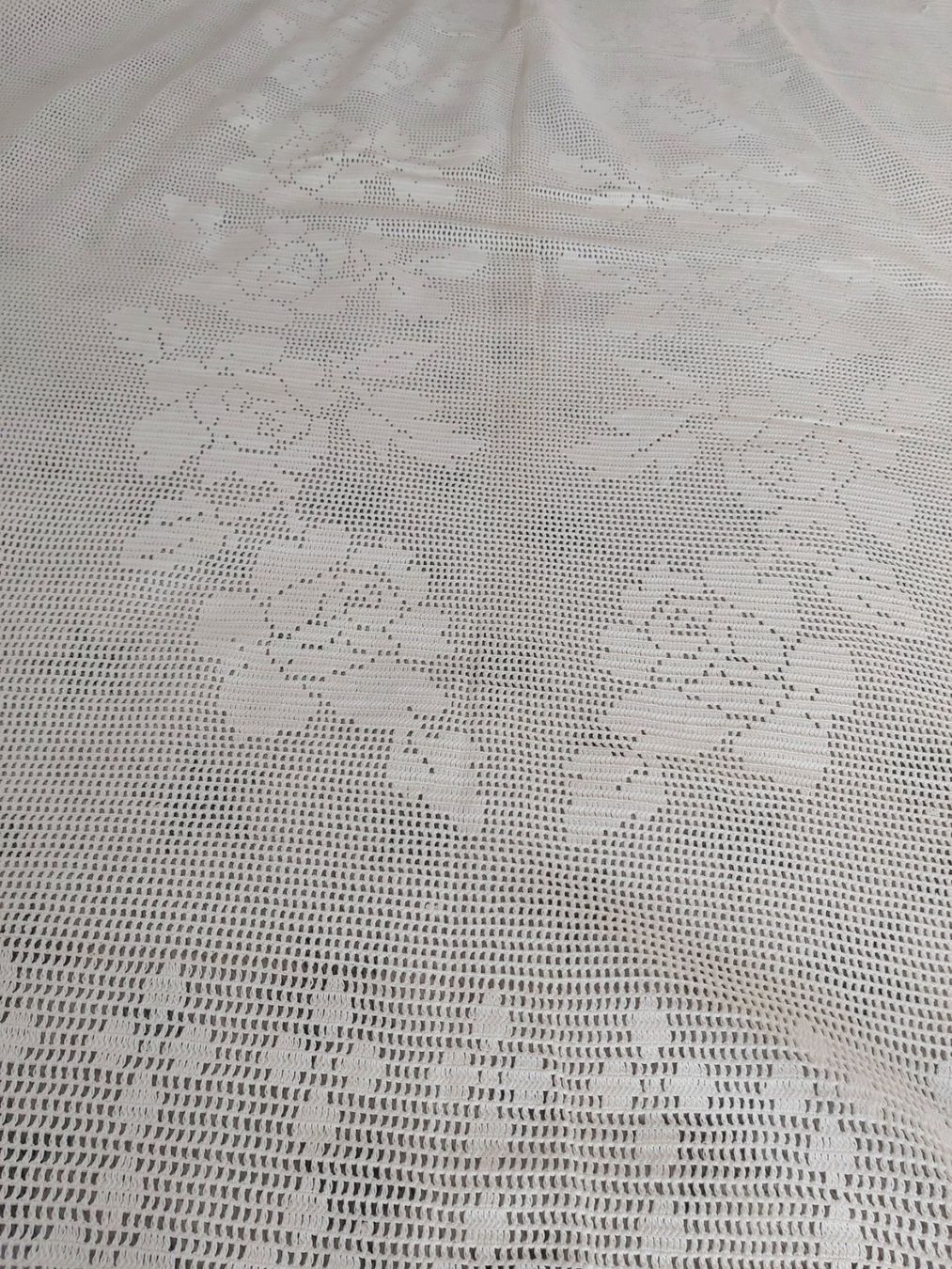 Altra biancheria da tavola: Tischtuch handgehäkelt 262 x 132 cm – Usato da Bern venduto da aronari 7