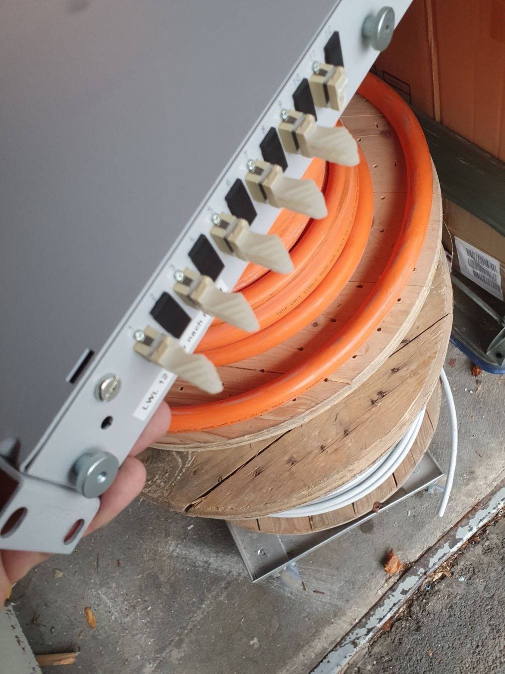 Racks & Cavalletti: LWL 12Faser Patchpanel Verteiler ER&M Glasfaser Fiber – Usato da Zürich venduto da Alibaba1234 1