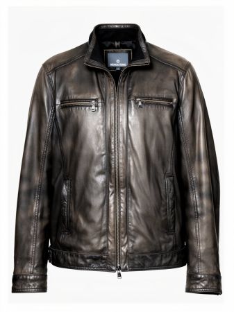 Milestone blouson/veston en cuir véritable, taille S !