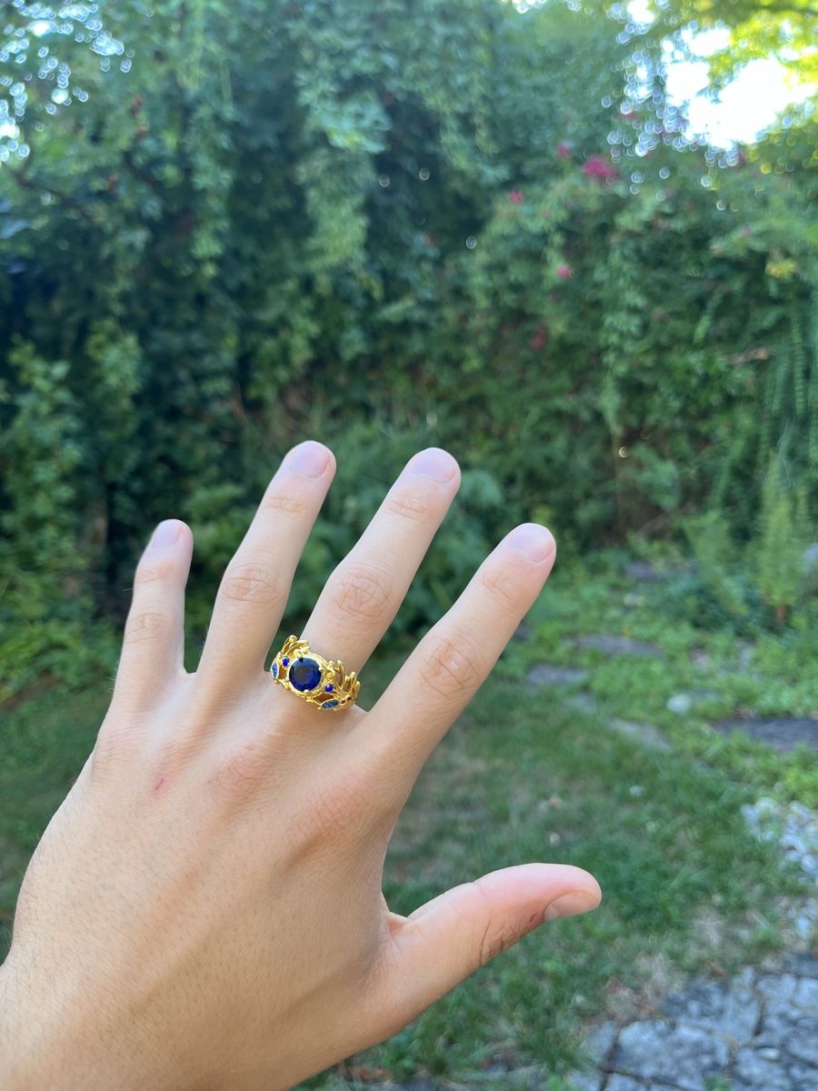 Anelli: Hochwertiger Ring Modeschmuck mit blauen Stein 21mm – Nuovo (secondo la descrizione) da Tägerwilen venduto da Alexander716 5