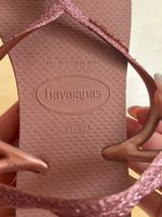 Havaianas Sandalen Rosa Glitzer Gr 41-42 Neu!