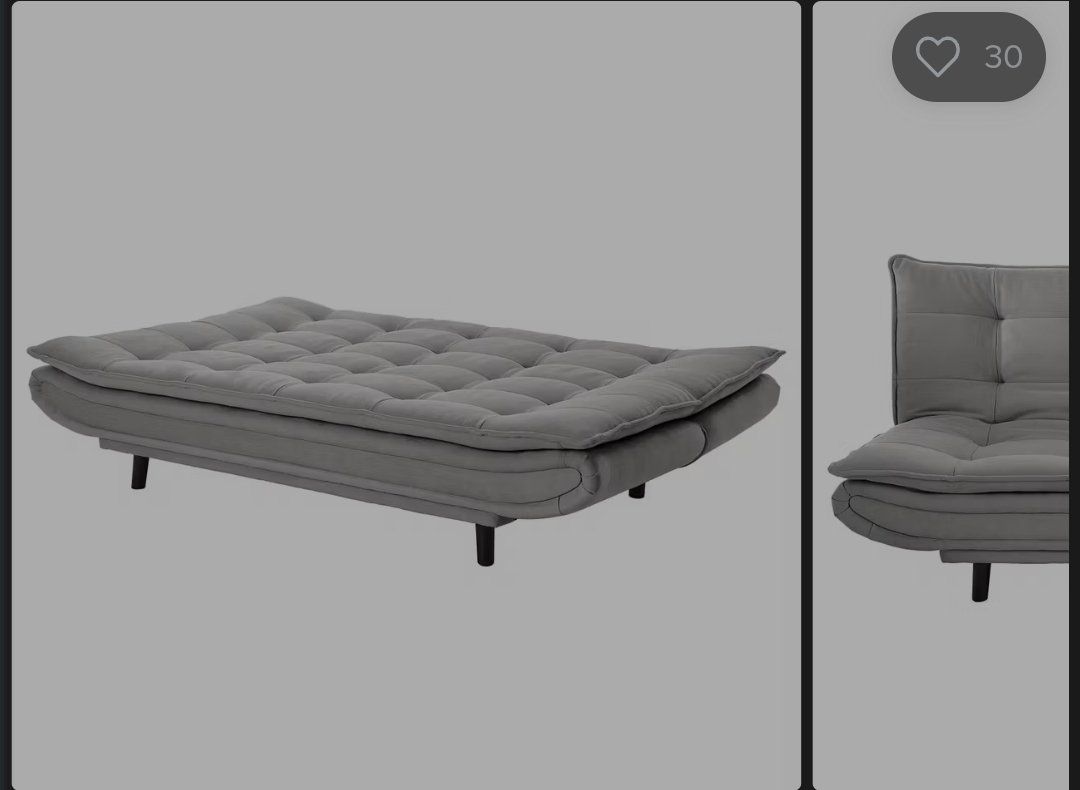 Divani: Sofa Bett grau gebraucht mit gebrauchtspuren – Usato da Schlieren venduto da ars_rr78