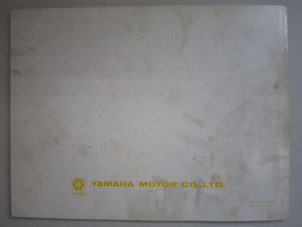 Wartungsanleitung Yamaha Kardanantrieb 2