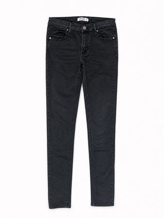 Schwarz-graue Skinny Jeans XS – Stretch Denim • Figurbetont 
