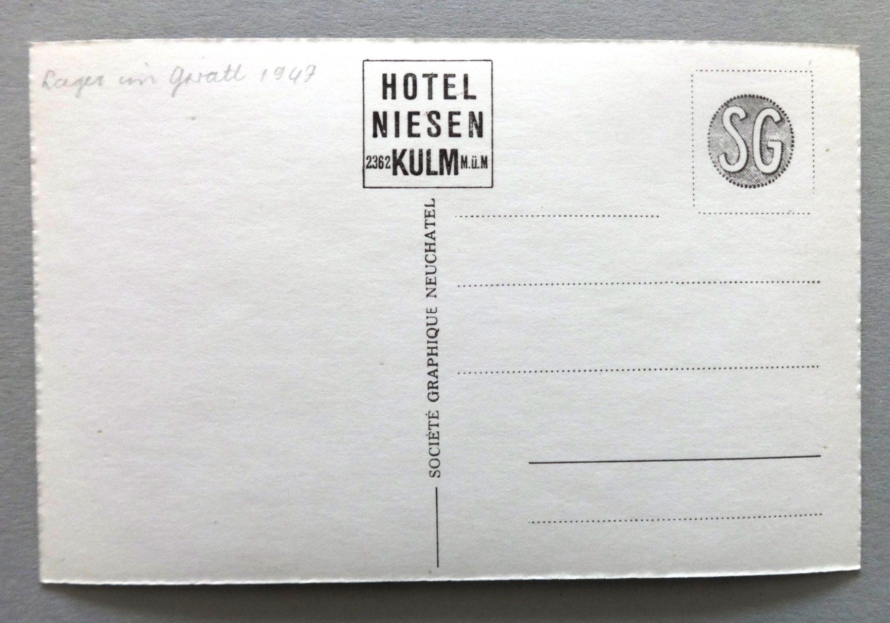 Cartoline postali: Blick auf Blümlisalp und Doldenhorn – Usato da Fétigny venduto da Billy2miny 1