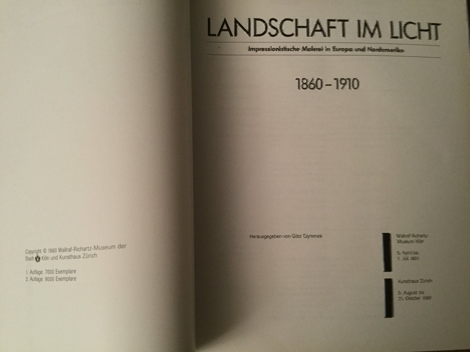 Bücher: Landschaft im Licht, 1860-1910 Katalog – Gebraucht aus Luzern von Einh0rn 3