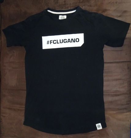 T-Shirt #FCLUGANO noir, taille M
